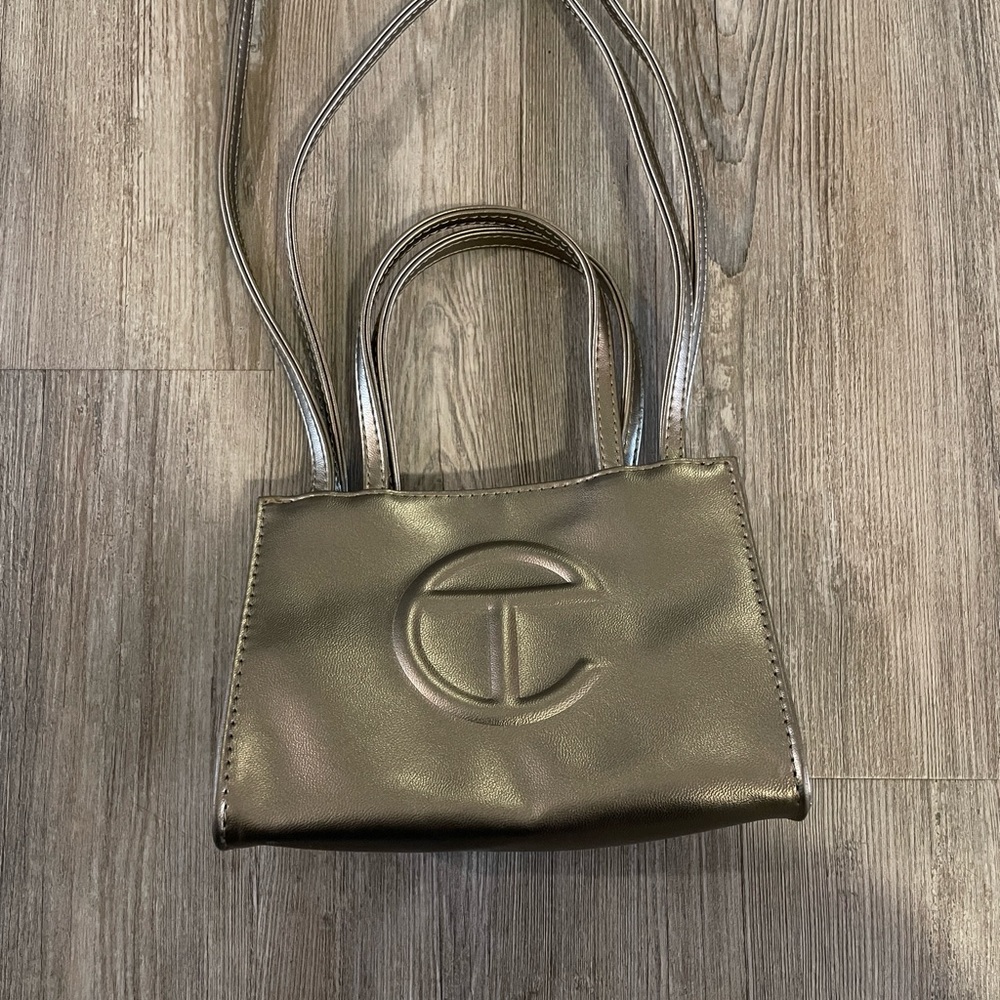 Telfar Unisex Small Mini Shopping Bag - Bronze - Like New